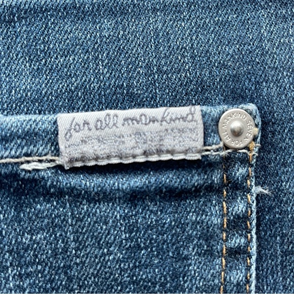 7 For All Mankind Slimmy Jeans Men’s Size 40 Blue Tapered Excellent Condition - Picture 10 of 11
